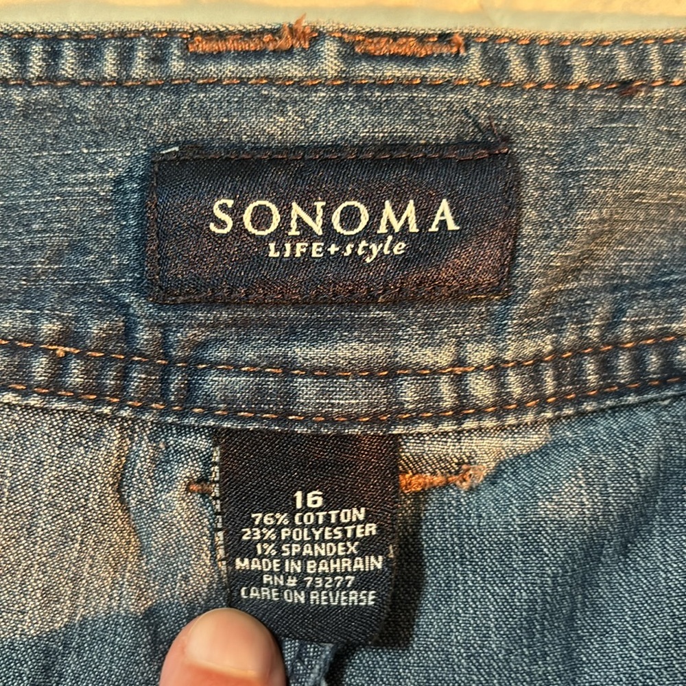 Sonoma Denim Skort Size 16 - Picture 4 of 4